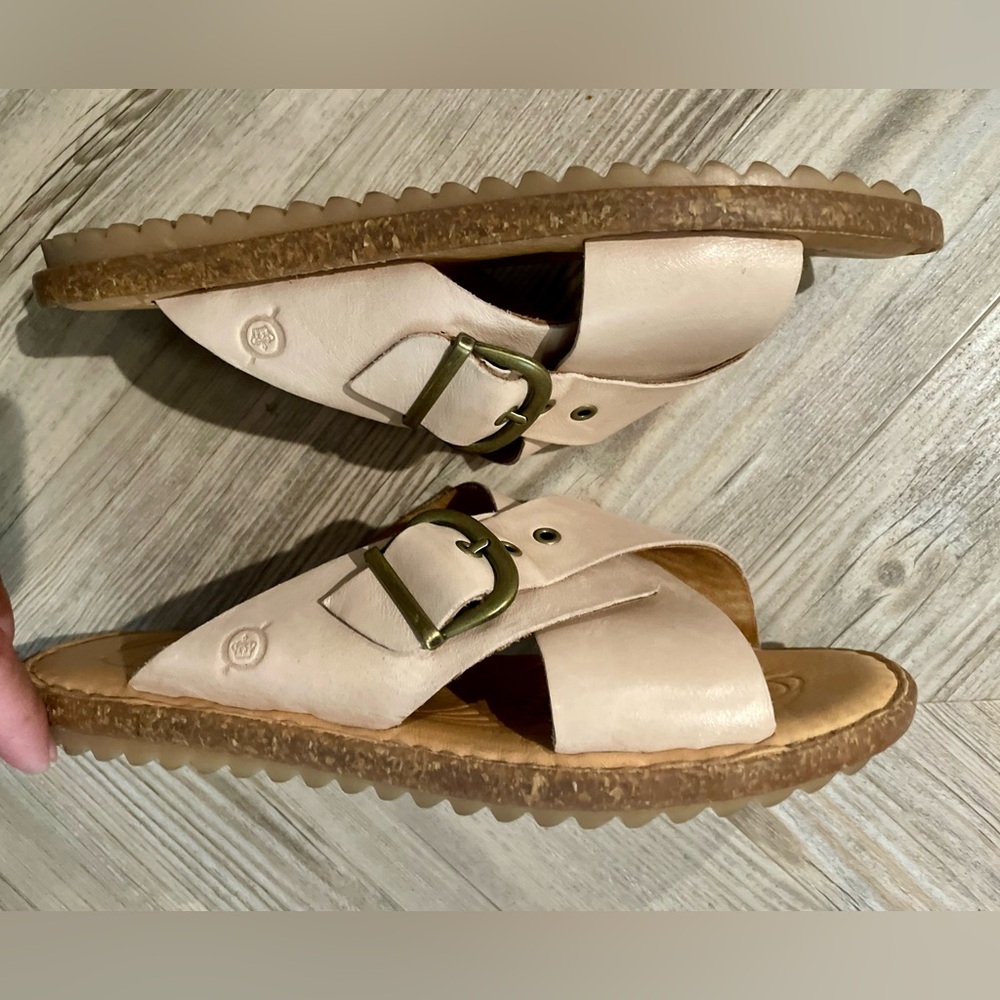 Born Women's Light Pink Crisscross Buckle Sandals - Picture 4 of 4